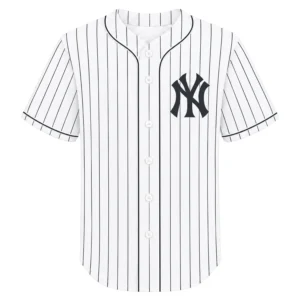 New York Yankees White Home Jersey Custom Epic Pinstripe