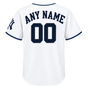 New York Yankees White Jersey Vibrant Fan Apparel Custom