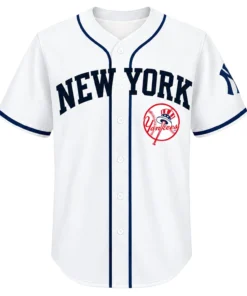 New York Yankees White Jersey Vibrant Fan Apparel Custom