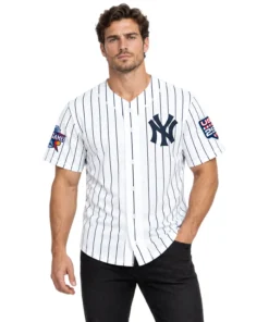New York Yankees White USA 250 Jersey Custom Player Dynamic Stripes Style