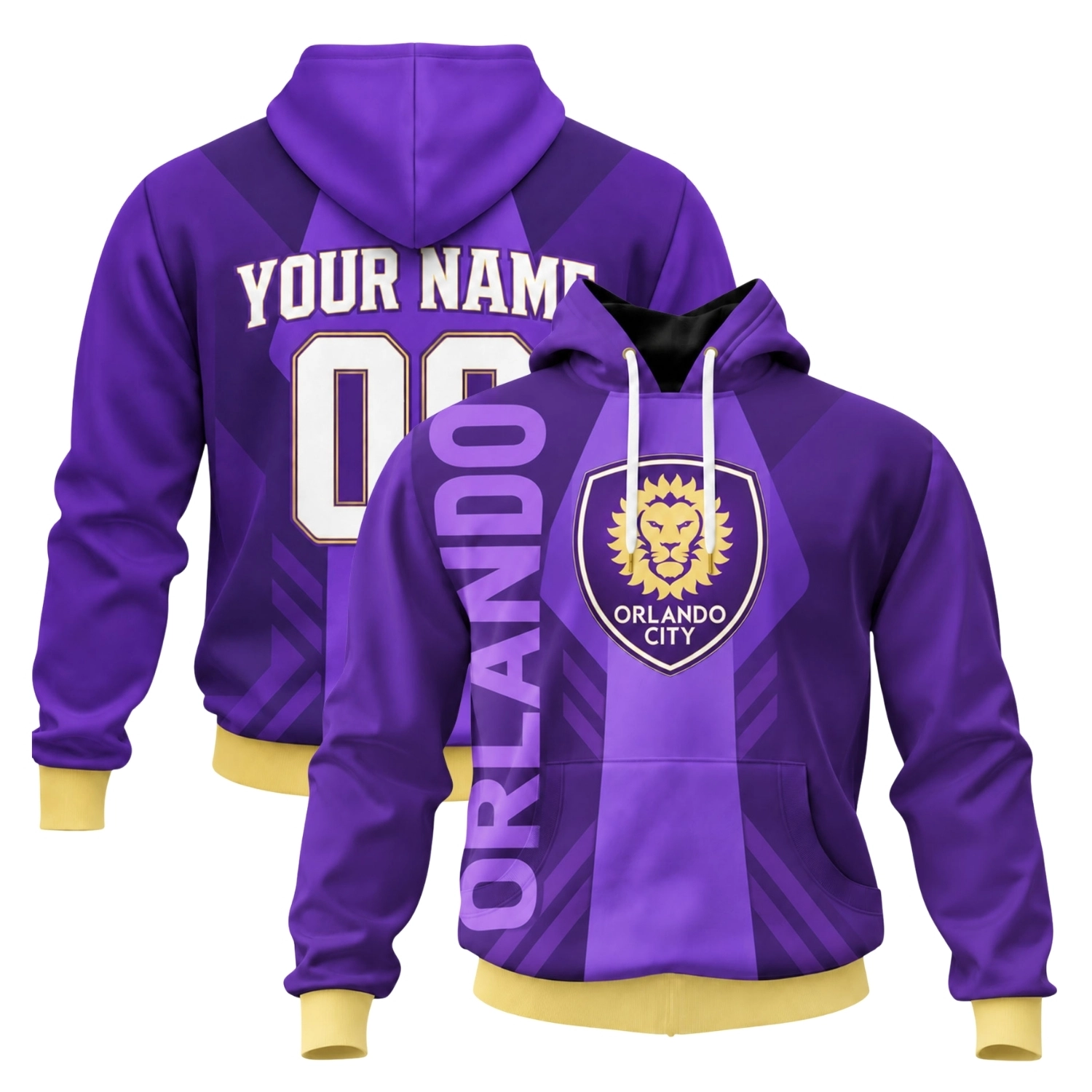 OCSC Hoodie Dynamic Purple Gold Custom