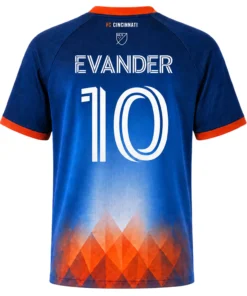Orange & Blue Jersey Evander Ferreira Inspiring Fan Wear