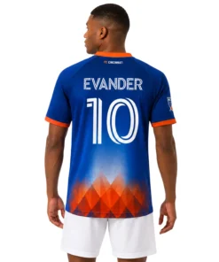 Orange & Blue Jersey Evander Ferreira Inspiring Fan Wear
