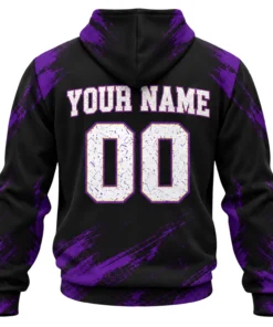 Orlando City Custom Hoodie Bold Black Purple