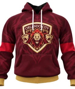 Orlando City SC Fleece Hoodie Fierce Lion
