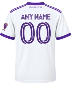 Orlando City White Jersey Kids Vibrant Sunshine Design