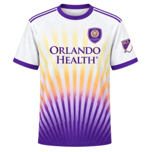 Orlando City White Jersey Kids Vibrant Sunshine Design