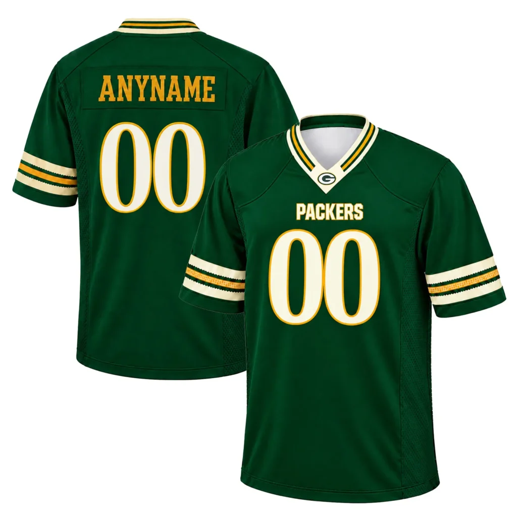 Packers Custom Bold Name Number Jersey Remarkable Fanwear