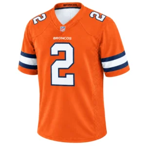 Patrick Surtain II Broncos Jersey Orange Bold Fan Wear