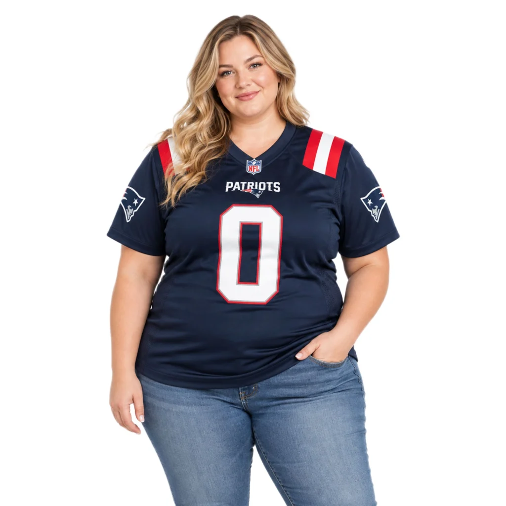 Patriots Christian Gonzalez Jersey Powerful Navy Gameday