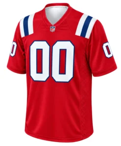 Patriots Red Jersey Brilliant Custom Game Style