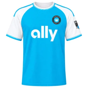 Pep Biel Blue Jersey Vibrant Custom Charlotte FC Player 2026