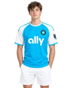 Pep Biel Blue Jersey Vibrant Custom Charlotte FC Player 2026