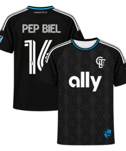 Pep Biel Charlotte FC Black Jersey Bold Custom Player