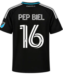 Pep Biel Charlotte FC Black Jersey Bold Custom Player