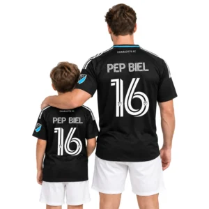 Pep Biel Charlotte FC Black Jersey Bold Custom Player