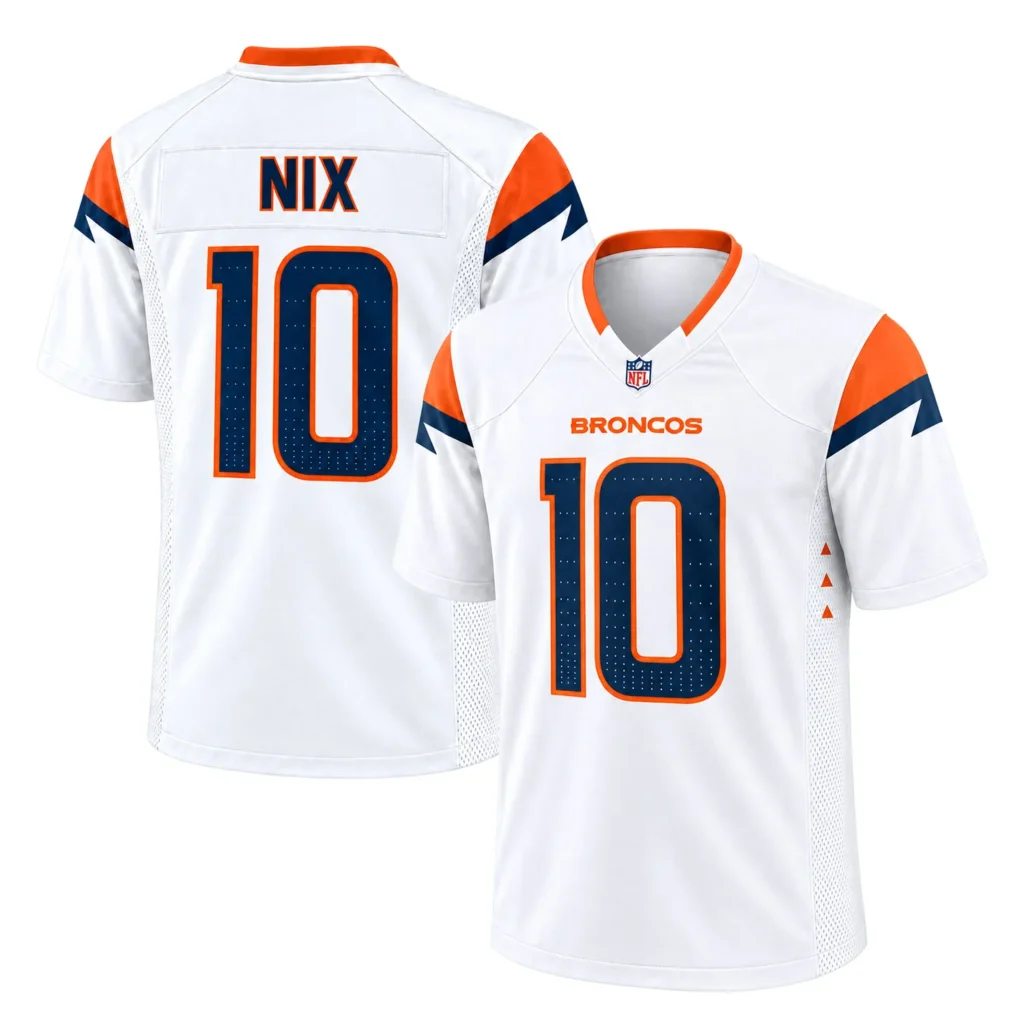 Bo Nix Jersey Denver Broncos Football Bold Fan Wear