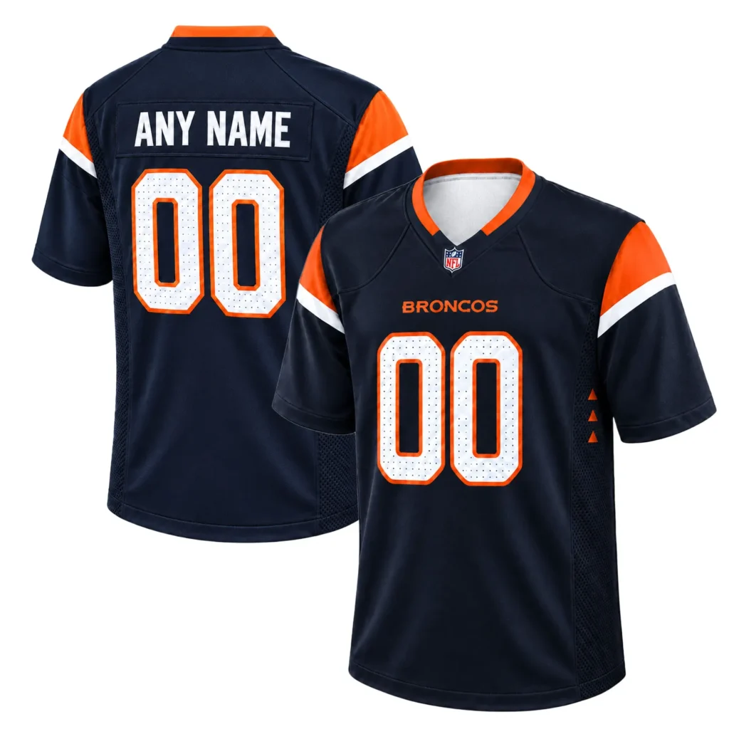 Personalized Denver Broncos Navy Jersey Powerful Style
