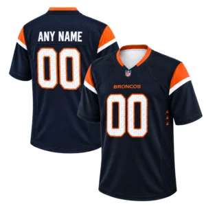 Personalized Denver Broncos Navy Jersey Powerful Style