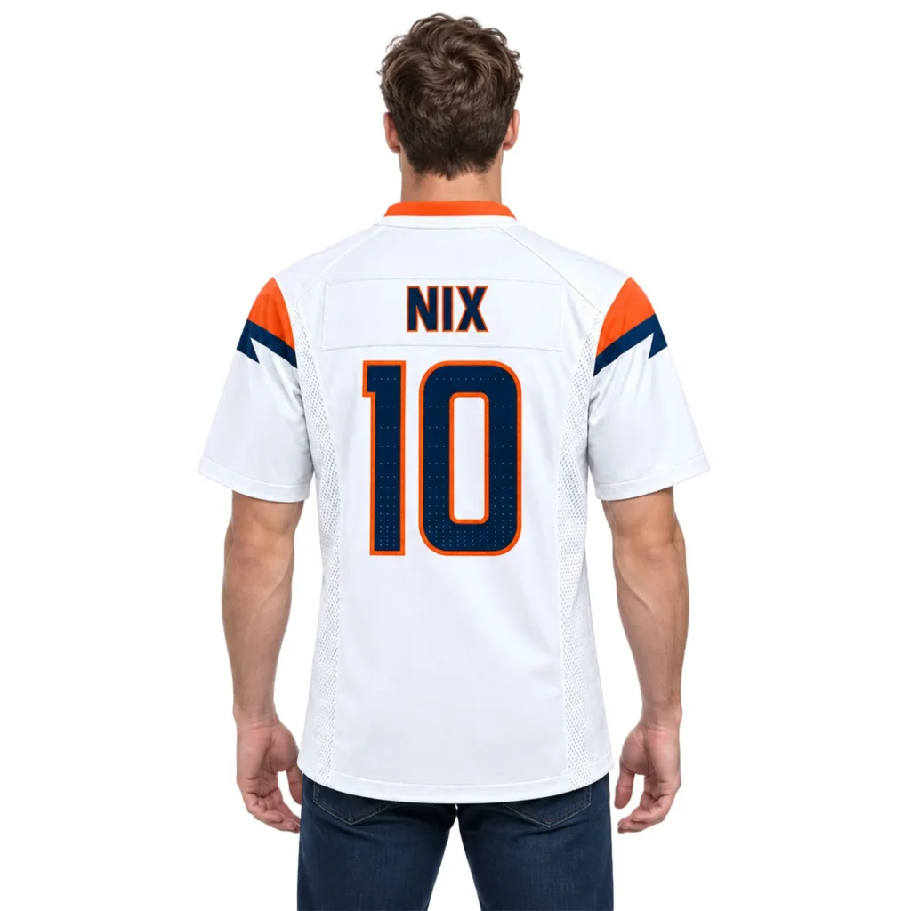 Bo Nix Jersey Denver Broncos Football Bold Fan Wear
