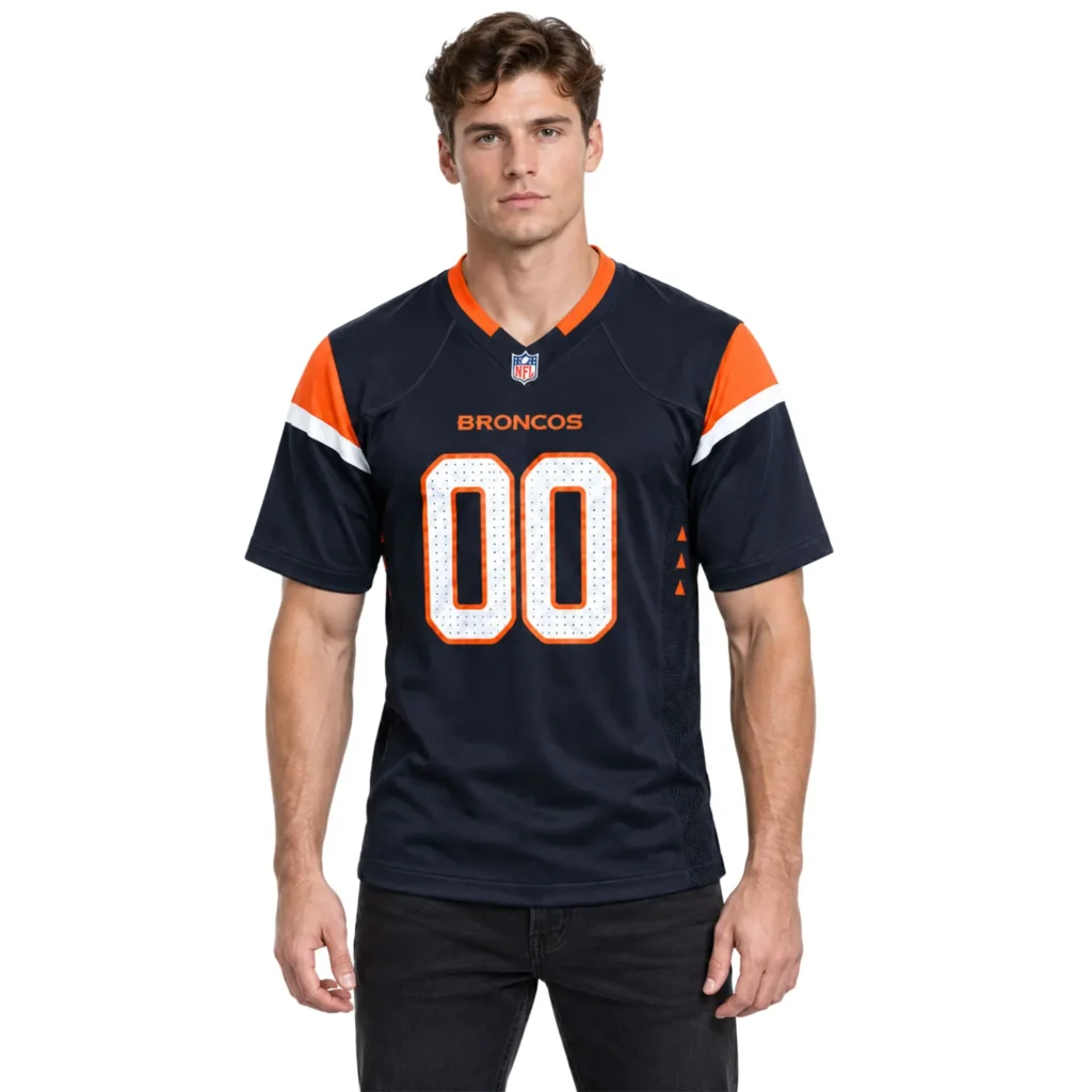 Personalized Denver Broncos Navy Jersey Powerful Style