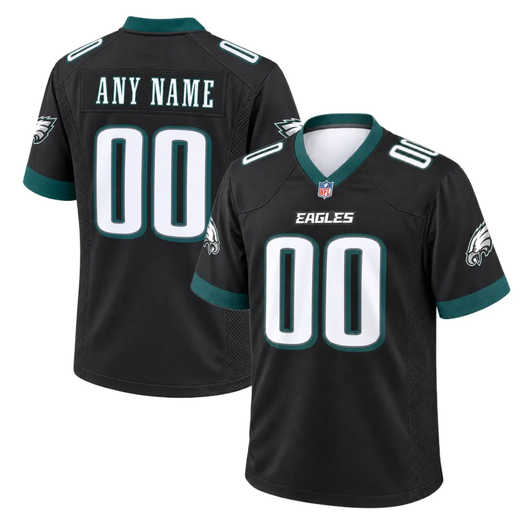Philadelphia Eagles Black Jersey 2026 – Dynamic Custom Name and Number