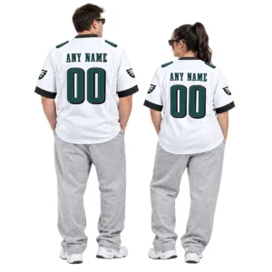 Philadelphia Eagles White Jersey 2026 - Custom Player Vibrant NFL apparel