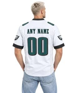 Philadelphia Eagles White Jersey 2026 - Custom Player Vibrant NFL apparel