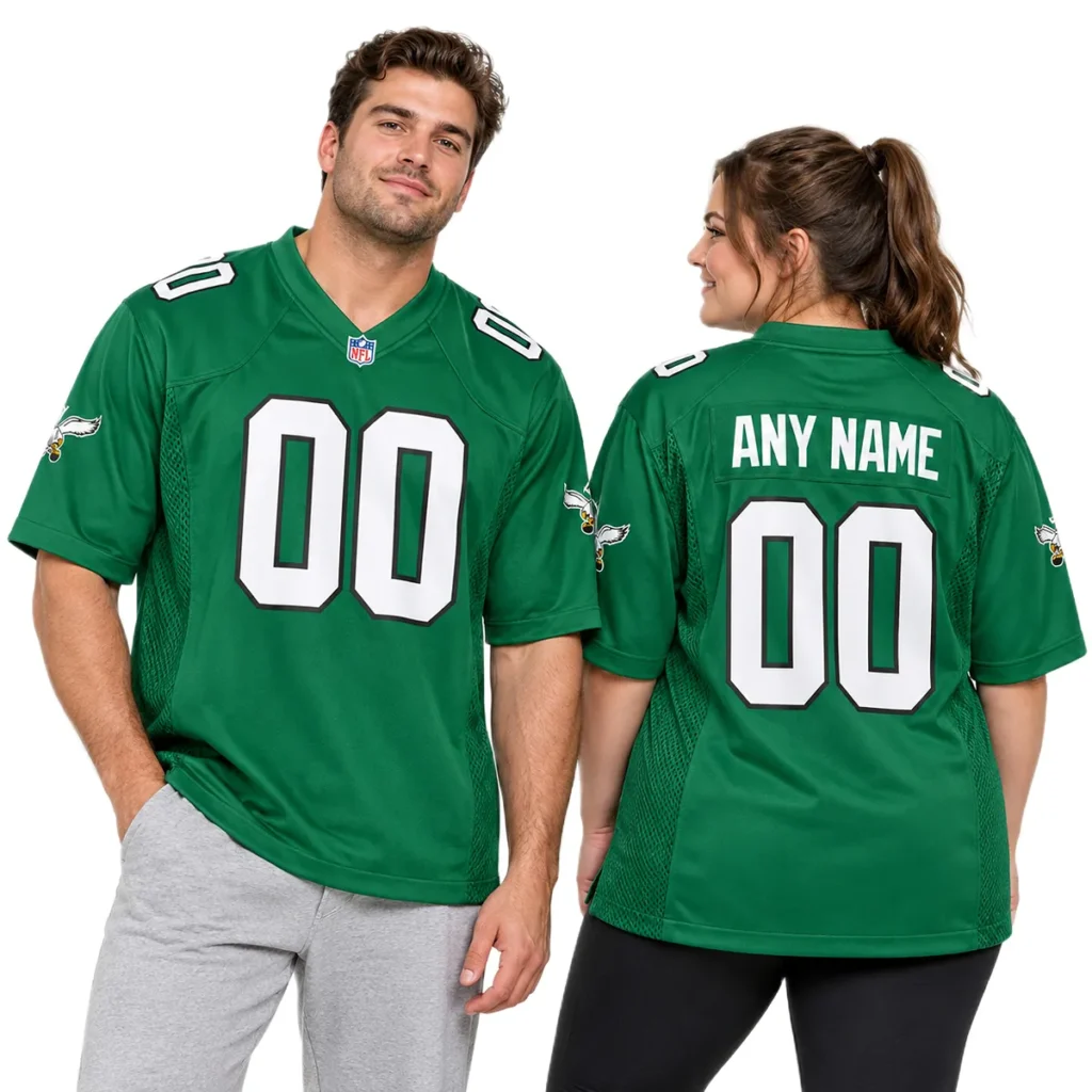 Philadelphia Eagles Throwback Jersey - Custom Player Bold fan gear