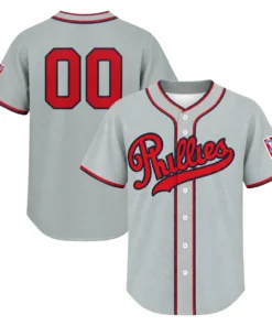 Philadelphia Phillies Gray Jersey 2026 Custom Bold Name and Number