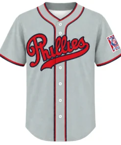 Philadelphia Phillies Gray Jersey 2026 Custom Bold Name and Number