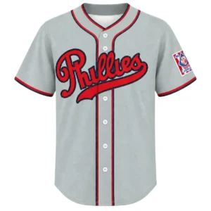Philadelphia Phillies Gray Jersey 2026 Custom Bold Name and Number