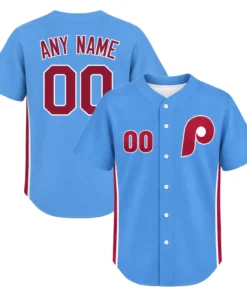 Philadelphia Phillies Light Blue Jersey 2026 Premium Custom Player