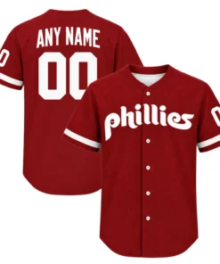 Philadelphia Phillies Red Jersey 2026 Bold Custom NFL Baseball