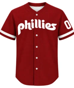 Philadelphia Phillies Red Jersey 2026 Bold Custom NFL Baseball