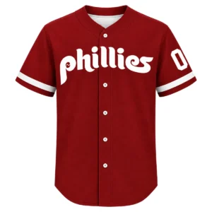 Philadelphia Phillies Red Jersey 2026 Bold Custom NFL Baseball