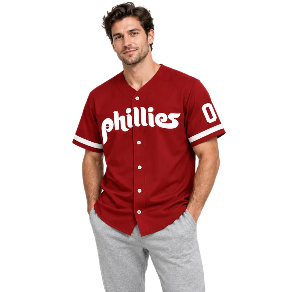 Philadelphia Phillies Red Jersey 2026 – Bold Alternate Baseball Style With Custom Player