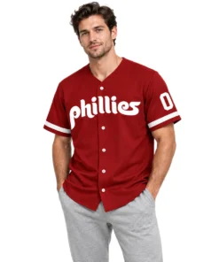 Philadelphia Phillies Red Jersey 2026 Bold Custom NFL Baseball