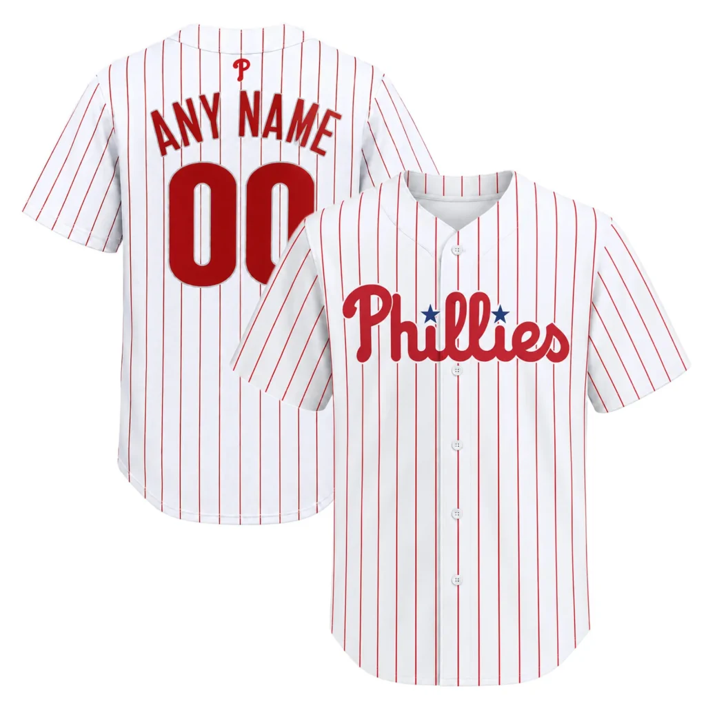 XS-7XL Philadelphia Phillies White Jersey 2026 Dynamic Custom Player