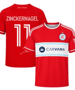 Philip Zinckernagel Chicago Fire Jersey Vibrant Fan Apparel