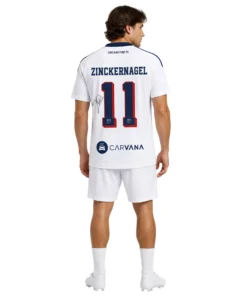 Philip Zinckernagel Chicago Fire White Jersey with Bold Team Crest