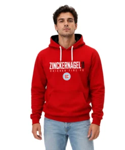 Philip Zinckernagel Red Hoodie Bold Chicago Fire Style