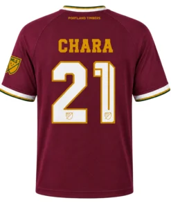 Portland Timbers Diego Chara Jersey Elite Retro Burgundy