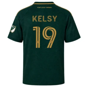 PTFC Kevin Kelsy Jersey Remarkable Green Gold Style