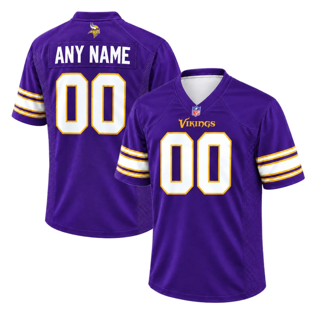 Purple Vikings Personalized Jersey Team Spirit Premium