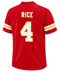Rashee Rice Chiefs Red Jersey Game Day Dazzling