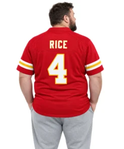 Rashee Rice Chiefs Red Jersey Game Day Dazzling