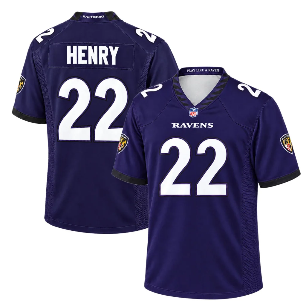 Ravens Derrick Henry Jersey Game Day Dynamic Big & Tall