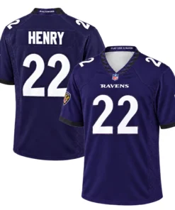 Ravens Derrick Henry Jersey Game Day Dynamic Big & Tall