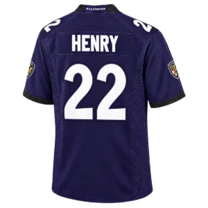 Ravens Derrick Henry Jersey Game Day Dynamic Big & Tall